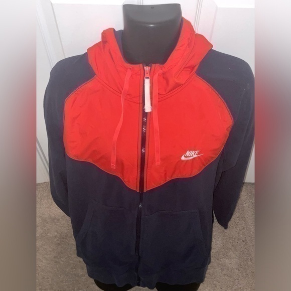 Nike Other - Nike NSW Polar Fleece Wind-runner 929114 451 Navy/White-Red New Men's Size 2XL
